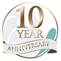 10th anniversary Clarity Care Consulting logo