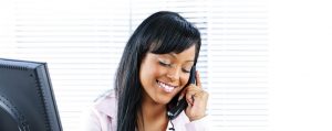 Clarity Care Consulting Stage 1 - Advice - picture of woman on phone in conversation with client